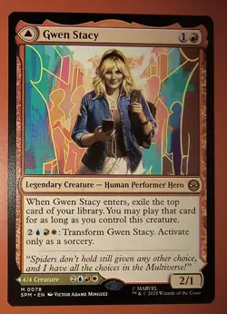 MTG: SPIDER-MAN, GWEN STACY / / GHOST SPIDER, 0078, REGULAR, MYTHIC, NM, SPM - Image 1