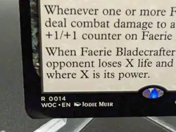 Faerie Bladecrafter Commander: Wilds of Eldraine Regular - Image 2