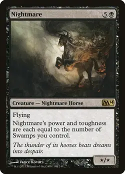 2x Nightmare - Foil Magic 2014 MP MTG - Image 1