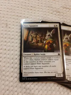 Hare Apparent X4 Non Foil Foundations N Enduring Innocence Non Foil Magic MTG NP - Image 2