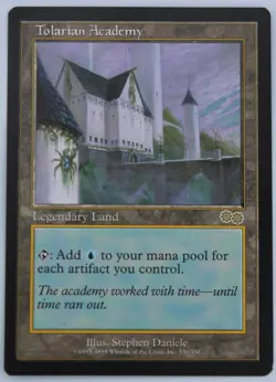 Tolarian Academy Legendary Land Urza's Saga 330/350 Excellent Condition - Image 1