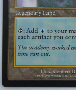 Tolarian Academy Legendary Land Urza's Saga 330/350 Excellent Condition - Image 2