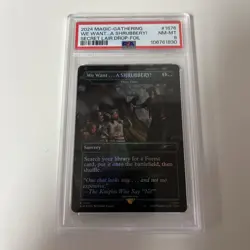 2024 MTG SECRET LAIR DROP FOIL #1676 WE WANT... A SHRUBBERY! PSA 8 - Image 1