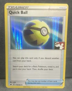 Quick Ball 179/202 Pokemon Prize Pack Series 1 Sword & Sheild base variant A - Image 1