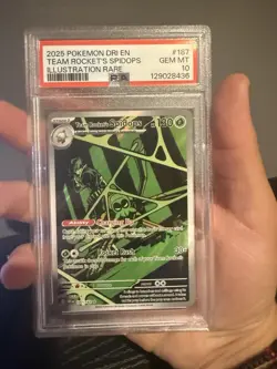2025 Pokemon Destined Rivals #187 Team Rockets Spidops Psa 10 #187 - Image 3
