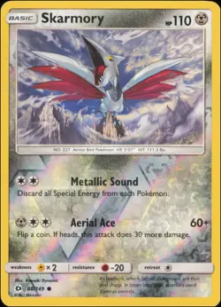 Pokemon - Skarmory #88/149 - SM Base Set Reverse Holo - Image 1