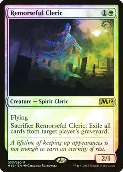 Core Set 2019 MTG FOIL Remorseful Cleric Magic - Image 1