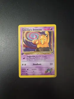 Pokemon Tcg Sabrina's Drowzee 092/132 Gym Heroes Regular 1st Edition NM - Image 1