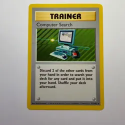 Pokemon TCG Computer Search Trainer Shadowless Base Set 71/102 WOTC Vintage 1999 - Image 1