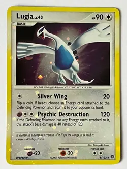Pokemon TCG Lugia Holo Rare (14/132) Secret Wonders 2007 - Near Mint - Image 1
