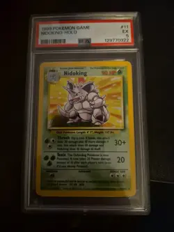 1999 POKEMON GAME #11 NIDOKING-HOLO PSA 5 - Image 1