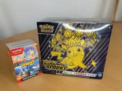 Pokemon Surging Sparks ETB + Booster Bundle NEW/Factory Sealed - Image 1