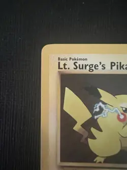 Pokemon TCG Lt. Surge's Pikachu Gym Heroes 81/132 Regular Unlimited Common MP - Image 2