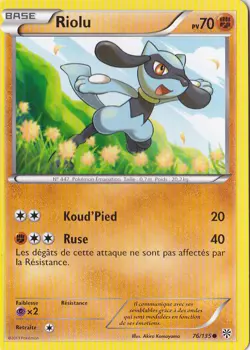 Riolu -N&B:Tempete Plasma-76/135-Carte Pokemon Francaise - Image 1