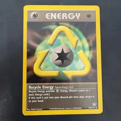 Pokemon Vintage Non-holo Rare Recycle Energy 105/111 Neo Genesis WotC - Image 1