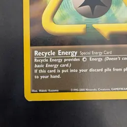 Pokemon Vintage Non-holo Rare Recycle Energy 105/111 Neo Genesis WotC - Image 5