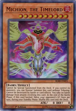 1x (LP) Michion, the Timelord - BLRR-EN021 - Ultra Rare - 1st Edition YuGiOh - Image 1