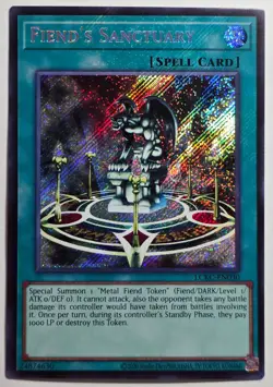 Yugioh Fiend's Sanctuary LCKC-EN030 Secret Rare Unlimited - Image 1