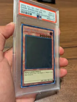 Yu-Gi-Oh Dark Magician Girl Ghost Rare 1st Edition PSA 10 - Image 3