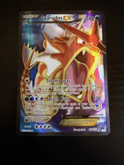 Pokemon Gyarados EX TCG Full Art Holo Ultra Rare Card 114/122 XY-Breakpoint NM - Image 1