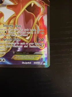 Pokemon Gyarados EX TCG Full Art Holo Ultra Rare Card 114/122 XY-Breakpoint NM - Image 4