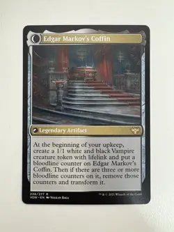 Edgar Charmed Groom / Markov’s Coffin MTG Magic the Gathering Card NM Mint VOW - Image 2