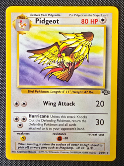 Pokemon WOTC Card - Pidgeot - Jungle Set - Non-Holo Rare - 24/64 - LP - Image 1