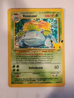Pokemon TCG Venusaur Holo Rare Card 15/102 Celebrations 25th Anniversary - Image 1