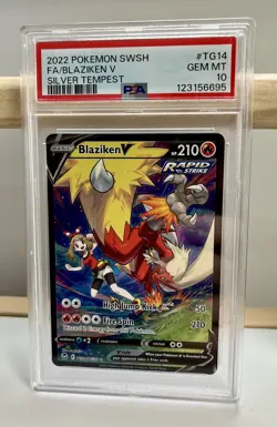 Blaziken V - PSA 10 - TG14/TG30 - Pokemon Card - Silver Tempest - Gem Mint - Image 1
