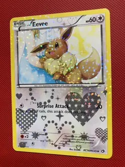 Eevee RC14/RC25 Legendary Treasures: Radiant Collection Holo Pokemon Card TCG - Image 4