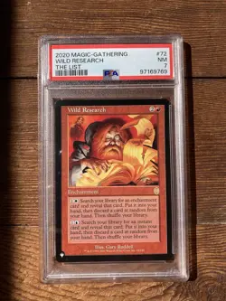 2020 Magic The Gathering The List 72 Wild Research PSA 7 - Image 1