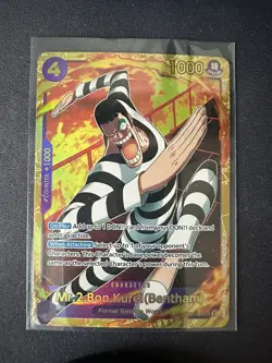 Mr.2 Bon Kurei (Bentham) Bon Clay EB01-061 One Piece Card TCG PRB02 (Reprint) - Image 1