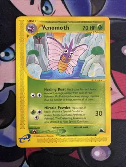 Venomoth 111/144 Skyridge Common Vintage Pokemon TCG E-reader card - Image 1