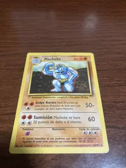 Machoke Base Set 34/102 Pokemon Card TCG WOTC Spanish 4th Print 1999-2000 - Image 1