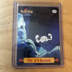 1999 Topps Pokemon Card - TV Animation Edition - #74 Geodude TV 6 - Image 1
