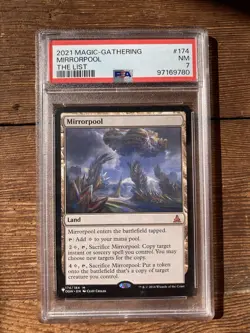 2021 Magic The Gathering The List #174 Mirrorpool PSA 7 - Image 1