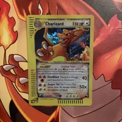 Charizard 146/144 Skyridge Crystal Holo Rare CUST0M Fan Art Card proxy NM - Image 3