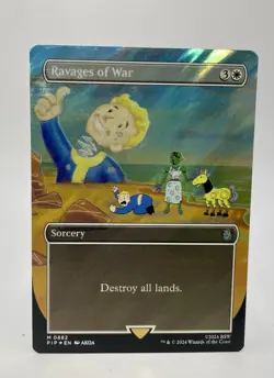 MTG - PIP - Ravages of War (Borderless) (Surge Foil) #0882 - Near Mint - Image 1