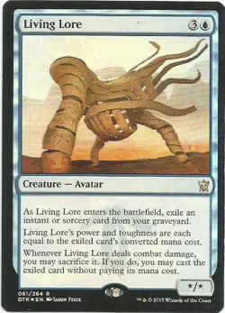 1x Foil - Living Lore - Magic the Gathering MTG Dragons of Tarkir - Image 1