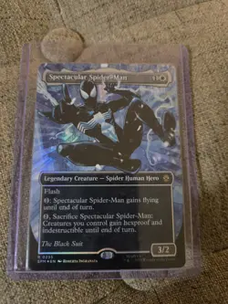 Spectacular Spider-Man (0235) (Borderless) (Textured Foil) MTG Marvel Spider-Man - Image 1