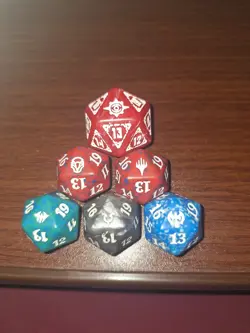 Magic The Gathering Countdown Dice From Various Sets!! - Image 1