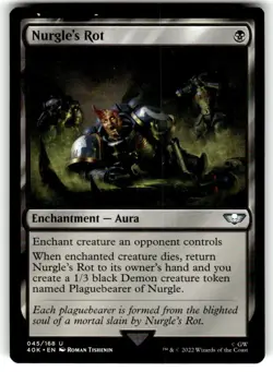 Nurgle's Rot Universes Beyond: Warhammer 40000 Regular MTG - Image 1