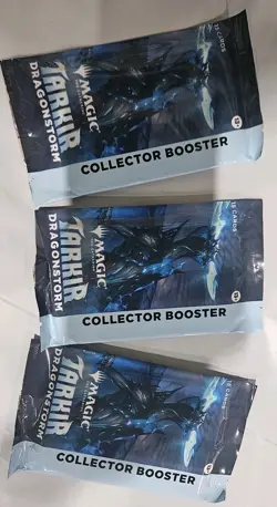3 Packs - Magic the Gathering Tarkir: Dragonstorm Collector Booster pack mtg - Image 2