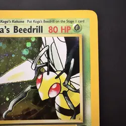 Pokemon Vintage Koga's Beedrill Gym Challenge Unlimited Holo Rare Wotc - Image 3