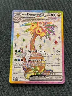 Pokemon TCG Alolan Exeggutor EX 225/191SV08: Surging Sparks Holo Ultra Rare - Image 1