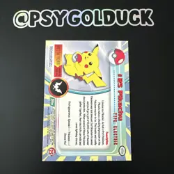 Pokemon Topps Pikachu #25 NM Green Label - Image 2