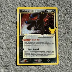 Umbreon Gold Star 17/17 Celebrations Classic Collection Pokemon TCG NM - Image 1