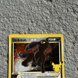 Umbreon Gold Star 17/17 Celebrations Classic Collection Pokemon TCG NM - Image 2