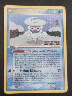 Pokemon TCG Snow-cloud Castform 29/113 Delta Species Reverse Holo Vintage - Image 1