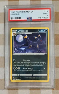 UMBREON PSA 9 2025 POKEMON M24 EN-MCDONALD'S COLLECTION #009 - MINT - Image 1